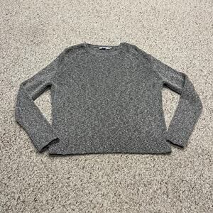 MM LaFleur The Butler Sweater M Knit Boucle Gray Marled Casual Classic Preppy